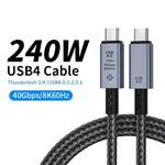 CABLE USB-C 4.0 PD240W 1.2 METROS