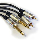 CABLE 2RCA x 2 PLUG MONO HQ 3M PURESONIC