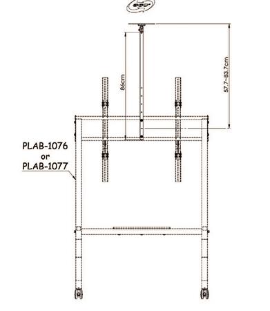BANDEJA CAMARA/PROYECTOR P/PLAB1076 ACC917