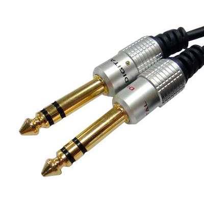 CABLE PLUG 6.3 STEREO M/M 2M HQ PURESONIC