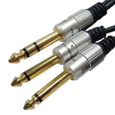 CABLE 6.3ST X 2 6.3MONO HQ PURESONIC 5M