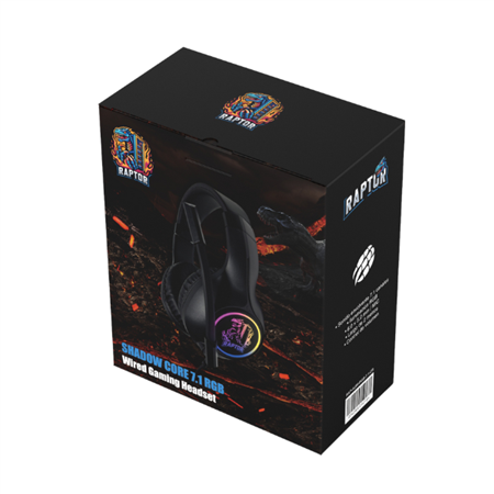 AURICULAR RAPTOR SHADOW CORE RGB 7.1  USB/3.5MM