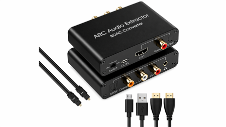 EXTRACTOR AUDIO HDMI C/ARC + DAC  DIGITAL/ANALOG.