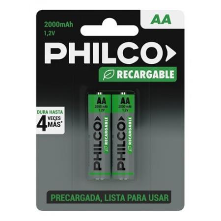 PILA AA RECARGABLE AA PHILCO x2u